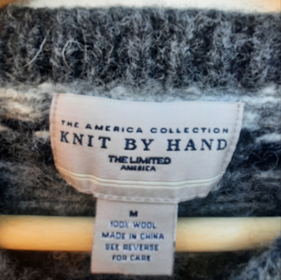 Vintage The Limited Fair Isle Wool Chunky Sweater | America Collection | XS - Picture 10 of 12